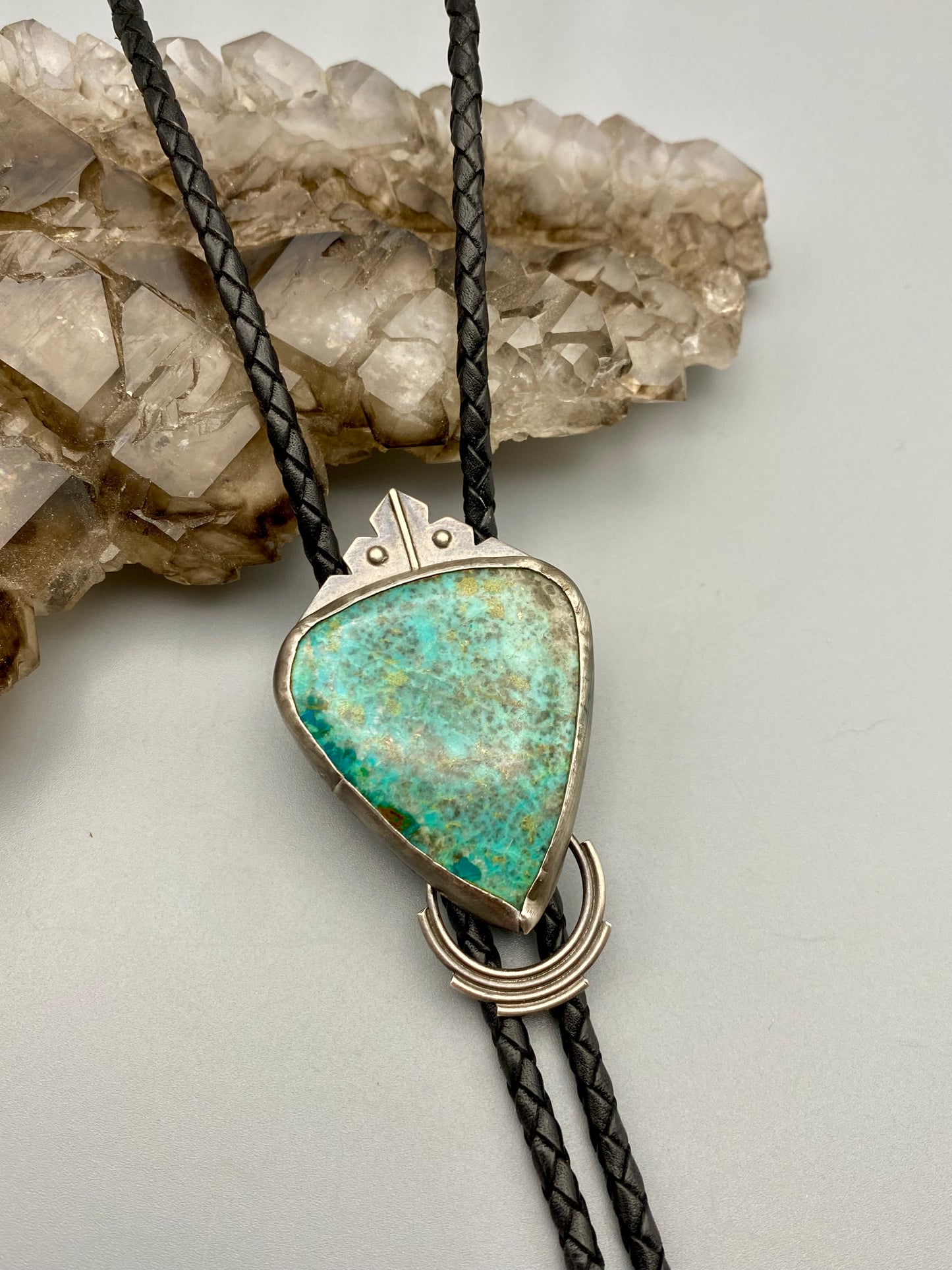 chrysocolla bolo tie
