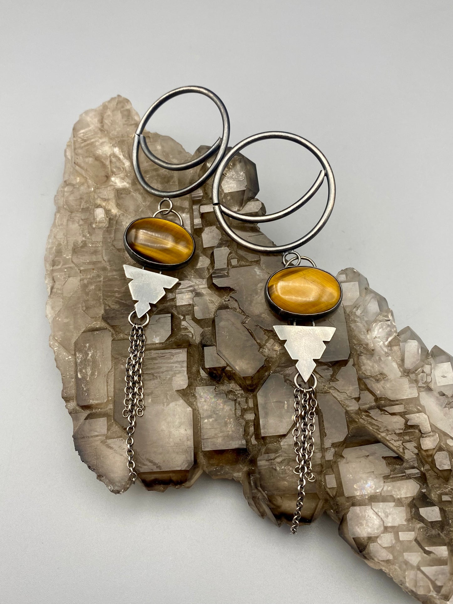 tiger's eye hoop-weights