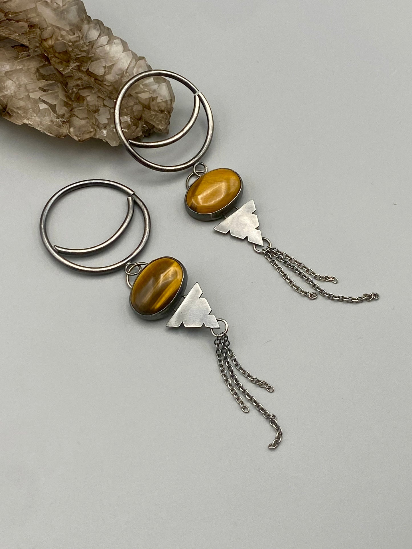 tiger's eye hoop-weights