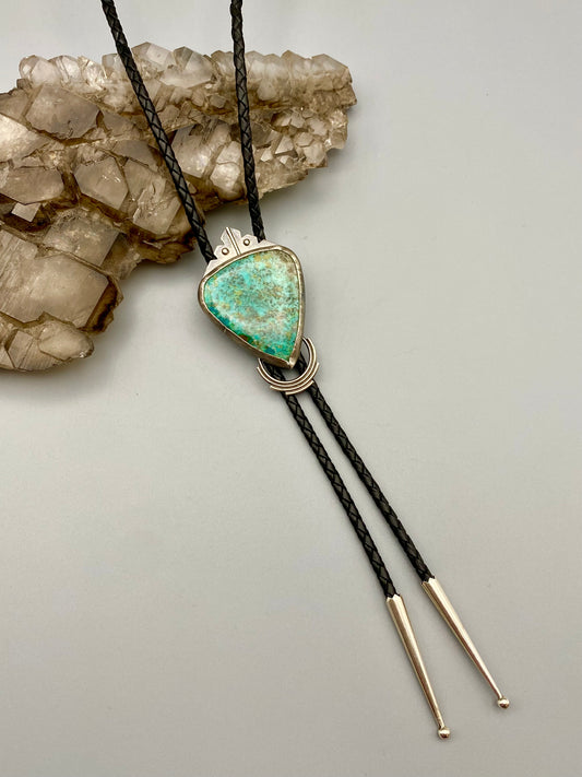 chrysocolla bolo tie