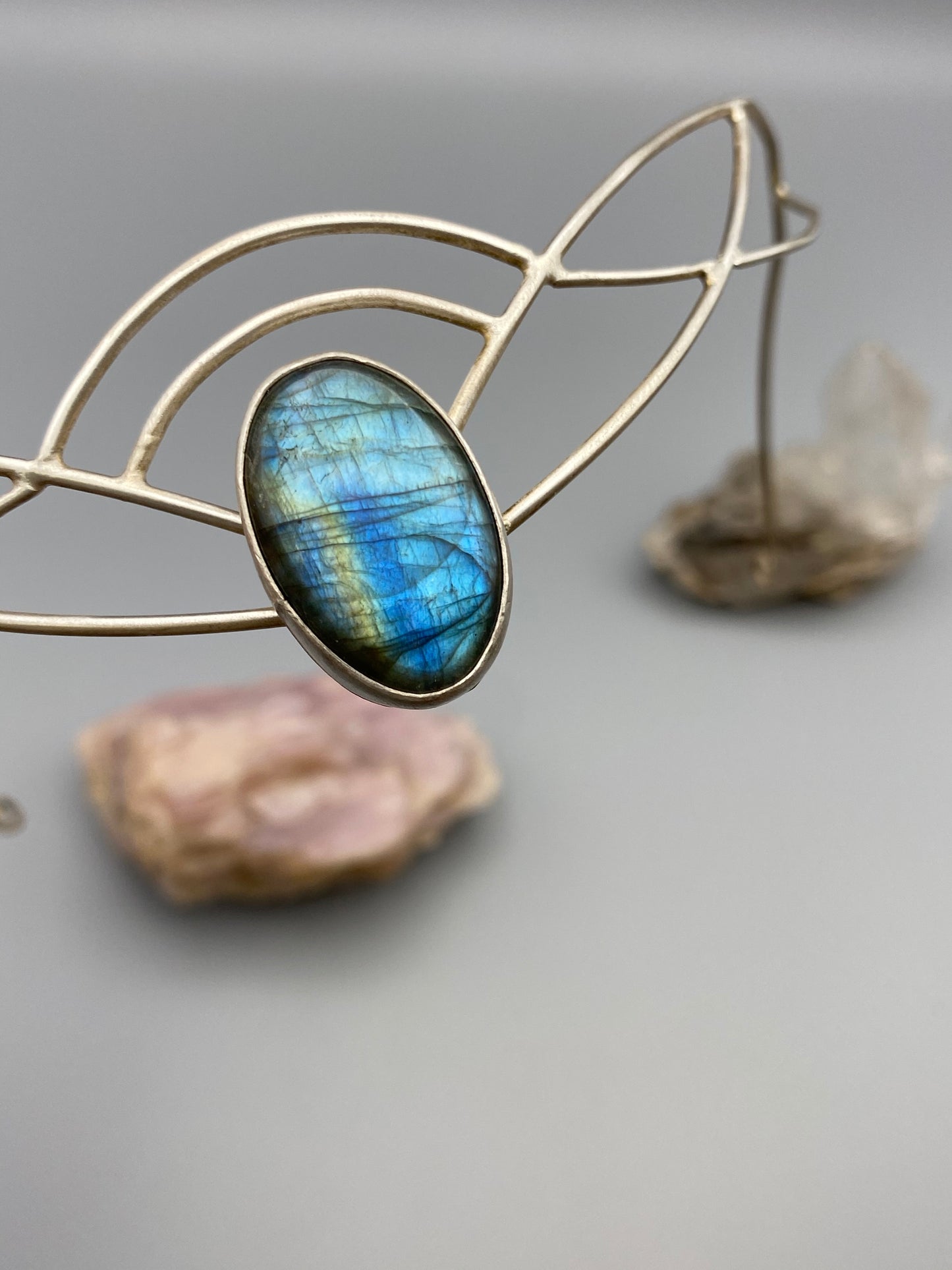 ooak labradorite headpiece